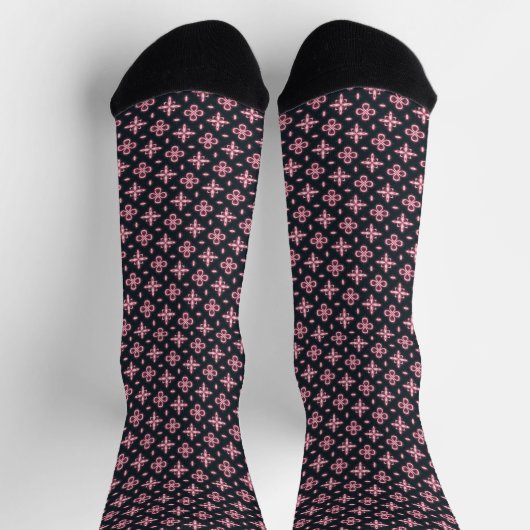 Schwarz und Rosa Socken (Oben)