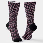 Schwarz und Rosa Socken (Gewinkelt)