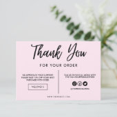 Schwarz und Rosa Vielen Dank, Media Insert (Stehend Vorderseite)