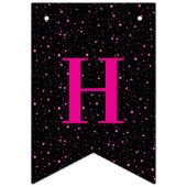 Schwarz und Rosa Wimpelkette (Zweite Fahne)