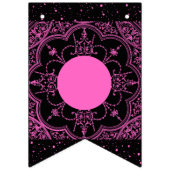 Schwarz und Rosa Wimpelkette (Erste Fahne)