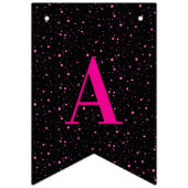 Schwarz und Rosa Wimpelkette (Dritte Fahne)