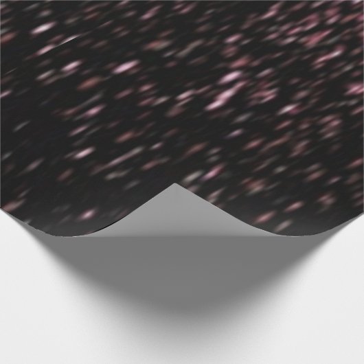 Schwarz und Rose Geschenkpapier (Ecke)
