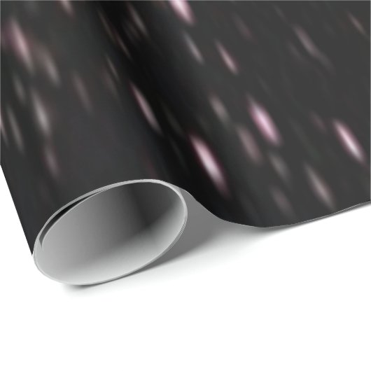 Schwarz und Rose Geschenkpapier (Rolleneckpunkt)