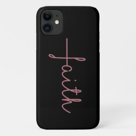 Schwarz und Rose Gold Cross Faith Case-Mate iPhone Hülle