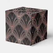 Schwarz und Rose Gold Geschenkschachtel (Rückseite)