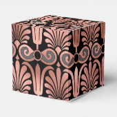 Schwarz und Rose Gold Geschenkschachtel (Rückseite)