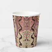 Schwarz und Rose Gold Glitzer 50. Geburtstag Pappbecher (Rechts)