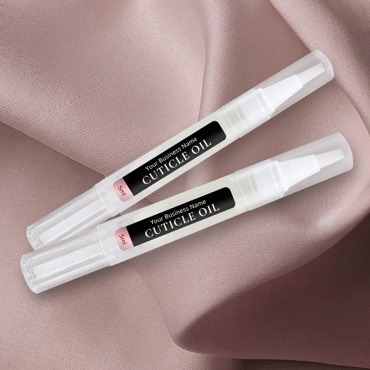 Schwarz und Rose Gold Kosmetische Drehung Pen Cuti Etiketten