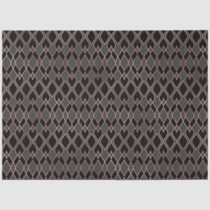 Schwarz und Rose Gold Seidenpapier