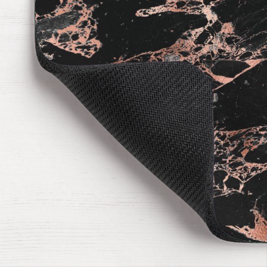 Schwarz und Rose Mousepad (Ecke)