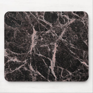 Schwarz- und Roségold Rosa Glittermarmor Glamour T Mousepad
