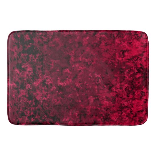 Schwarz und Rot Badematte (Vorderseite)