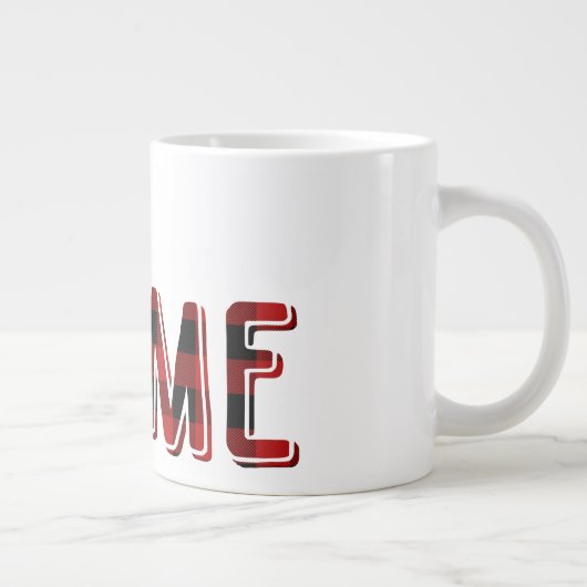 Schwarz und Rot Buffalo Kariert | Lumberjack Michi Jumbo-Tasse (Rechts)