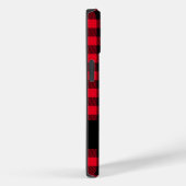 Schwarz und Rot Buffalo Kariert Personalisiert Case-Mate iPhone Hülle (Rückseite / Rechts)