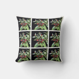 Schwarz und Rot Costa Rica Pillow Kissen