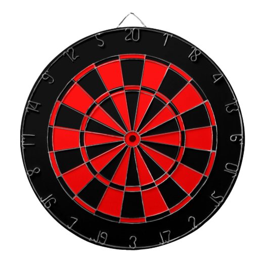 schwarz und rot dartscheibe (vorne)