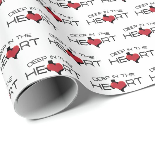 Schwarz und Rot erschüttert tief im Herzen Geschenkpapier (Rolleneckpunkt)