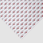 Schwarz und Rot erschüttert tief im Herzen Seidenpapier (Ausschnitt)