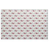 Schwarz und Rot erschüttert tief im Herzen Stoff (Fat Quarter (45,7 x 55,9 cm))