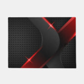 Schwarz und Rot Fußmatte (Vorderseite)