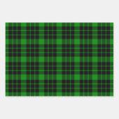 Schwarz und Rot, Grün und Blau Kariert Geschenkpapier Set (Vorderseite 2)