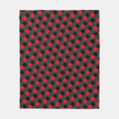 Schwarz und Rot Karo Fleece Blanket (Vorderseite)