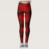 Schwarz und Rot Leggings (Vorderseite)