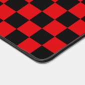 Schwarz und Rot Schreibtischunterlage (Ecke)