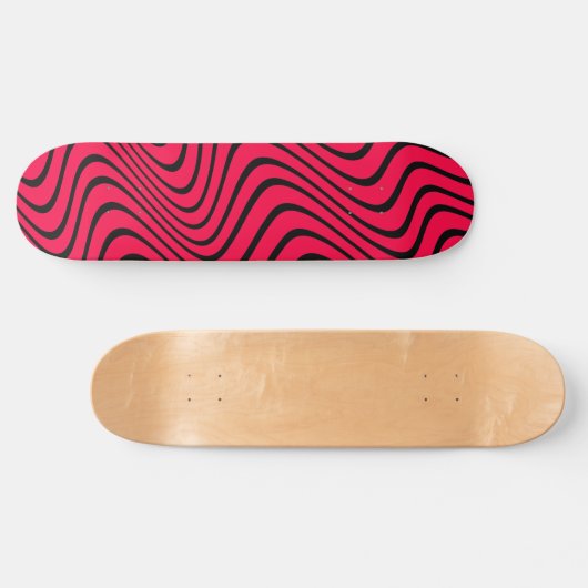 Schwarz und Rot Skateboard (Horizontal)
