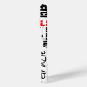 Schwarz und Rot Vielen Dank Word Cloud Case-Mate iPhone Hülle (Rückseite / Links)