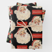 Schwarz und Rot Weihnachten Geschenkpapier Set (Beispiel)