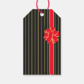Schwarz und Roter Bogen Geschenkanhänger (Vorderseite)