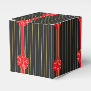 Schwarz und Roter Bogen Geschenkschachtel