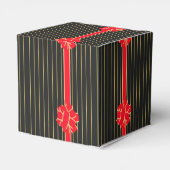 Schwarz und Roter Bogen Geschenkschachtel (Rückseite)