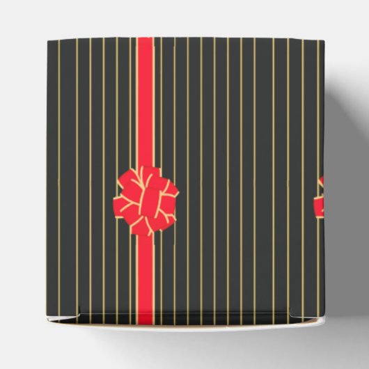 Schwarz und Roter Bogen Geschenkschachtel (Oben)