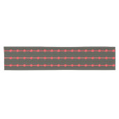 Schwarz und Roter Bogen Kurzer Tischläufer (Horizontal)