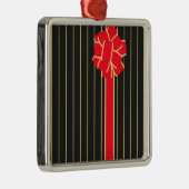 Schwarz und Roter Bogen Ornament Aus Metall (Rechts)