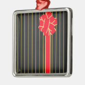 Schwarz und Roter Bogen Ornament Aus Metall (Links)