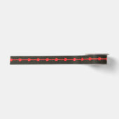 Schwarz und Roter Bogen Satinband (Vorderseite)