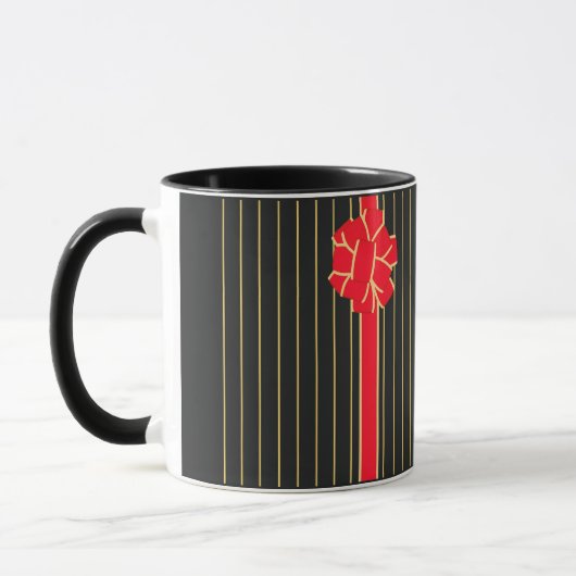 Schwarz und Roter Bogen Tasse (Links)