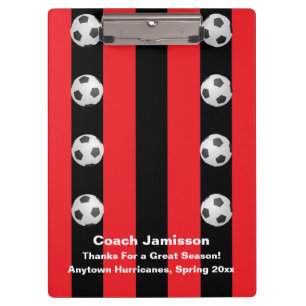 Schwarz und Roter Streifen, vielen Dank für den b Klemmbrett