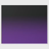 Schwarz und Royal Lila Ombre Geschenkpapier (Flach)
