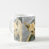 Schwarz und Sahne Kaffeetasse (Vorderseite Links)