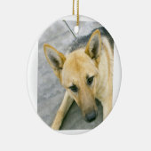 Schwarz und Sahne Keramik Ornament (Rechts)