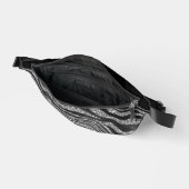 SCHWARZ- UND SILBER-GLITZER SEHEN TIERDRUCK AUS BAUCHTASCHE (Offen)