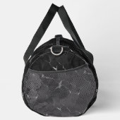 Schwarz und Silber marmorisiert Duffle Bag (Rechts)