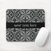 Schwarz und Silber Mousepad (Mit Mouse)