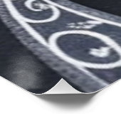 Schwarz und Silberrad Poster (Ecke)