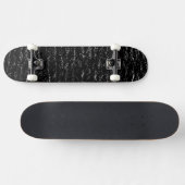 Schwarz und Silberstein Skateboard (Horizontal)